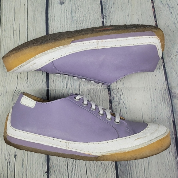 CLARKS ORIGINALS | leather lace-up crepe sole sneakers - Picture 2 of 12